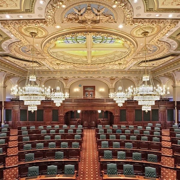 Illinois State Capitol Legislative Chambers